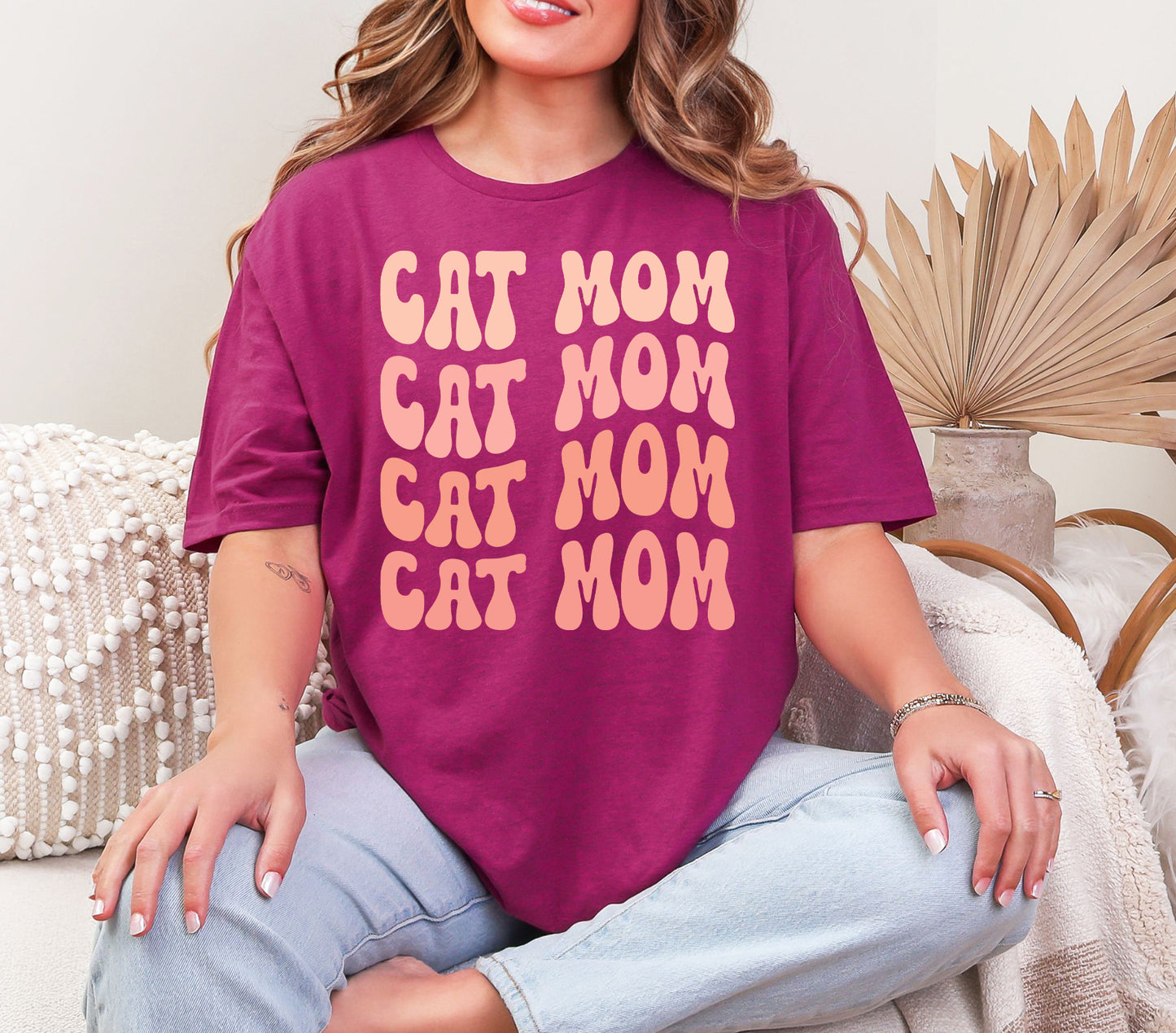 Retro Cat Mom Graphic Tee