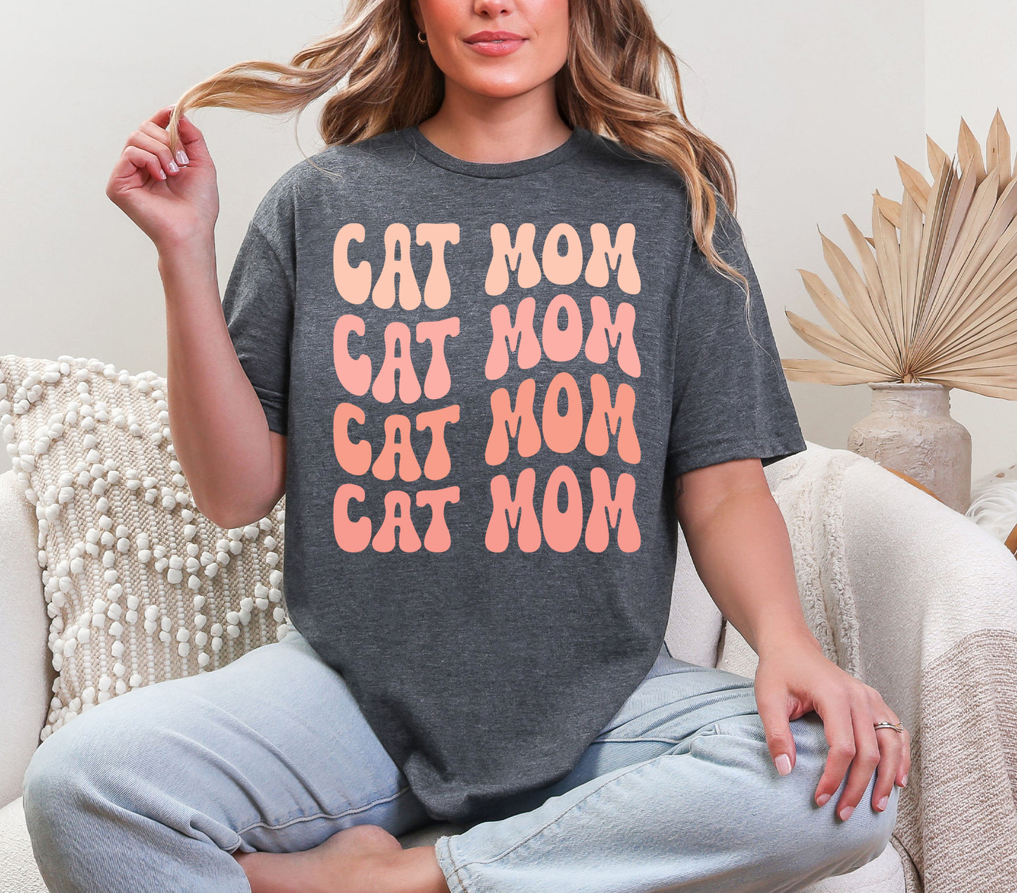 Retro Cat Mom Graphic Tee