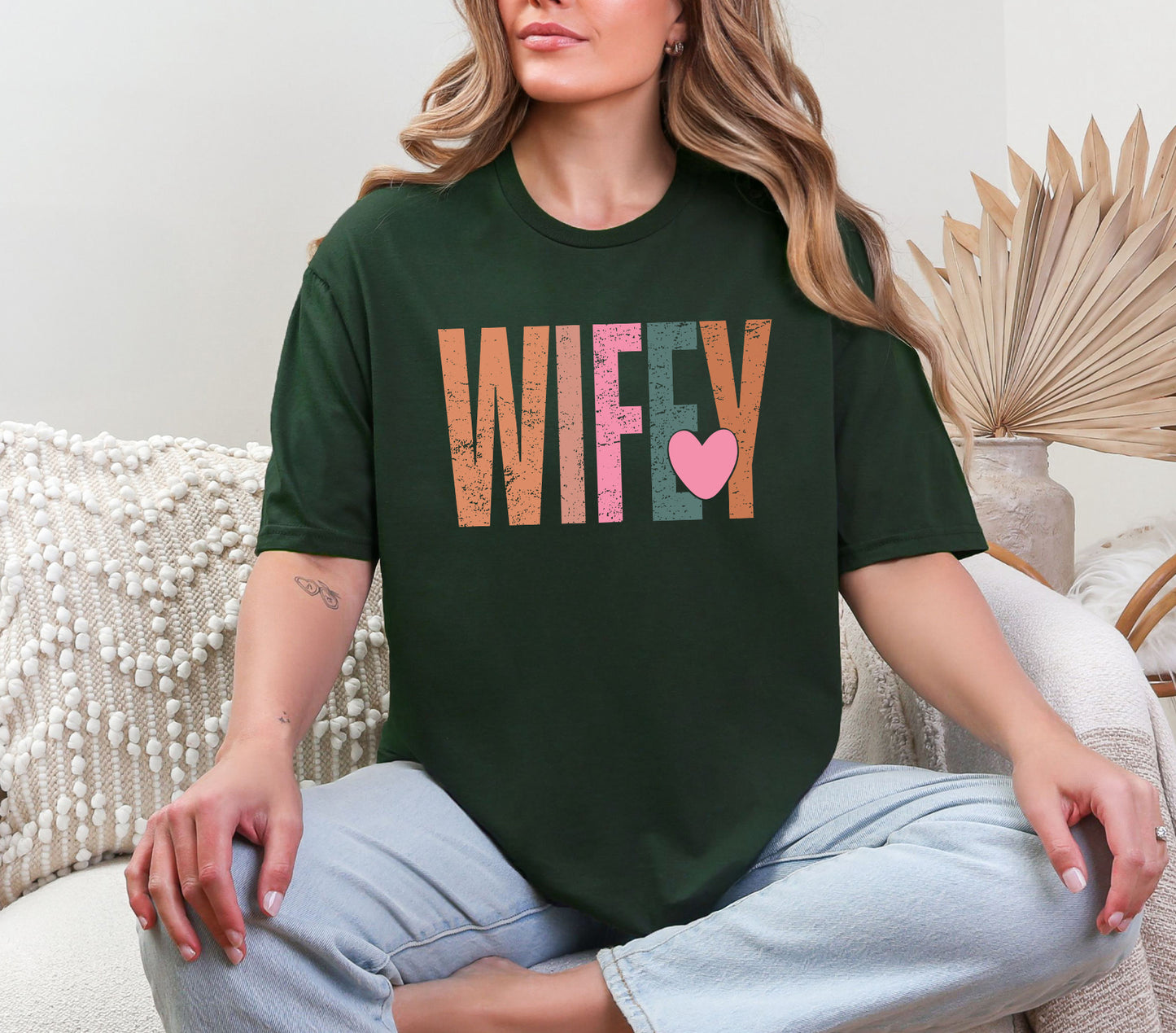 Colorful Wifey Graphic Tee
