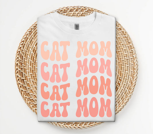 Retro Cat Mom Graphic Tee